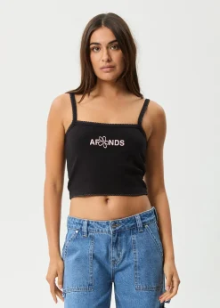 Sleeveless<Afends Frolic  - Rib Singlet Black