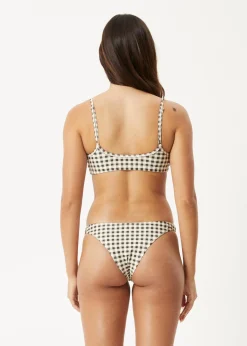 Swimwear<Afends Gambet  - Check Bikini Bottom Black / Sand