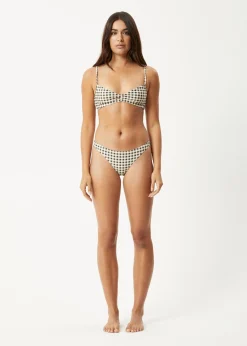 Swimwear<Afends Gambet  - Check Bikini Bottom Black / Sand