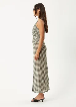 Dresses<Afends Gambet - Sheer Maxi Dress Black / Sand