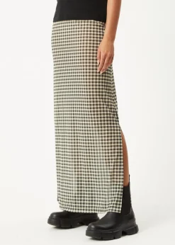 Sets & Co-Ords|Skirts<Afends Gambet  -  Sheer Maxi Skirt Black / Sand