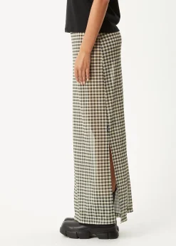 Sets & Co-Ords|Skirts<Afends Gambet  -  Sheer Maxi Skirt Black / Sand
