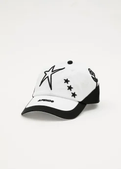 Accessories|Accessories<Afends Games  - Panelled Cap White / Black