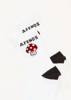 Accessories|Accessories<Afends Garden Fresh  - Socks Two Pack White