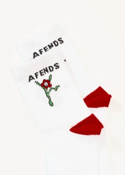 Accessories|Accessories<Afends Garden Fresh  - Socks Two Pack White