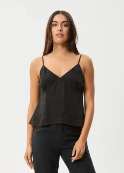 Sets & Co-Ords|Sleeveless<Afends Gemma  - Cupro Cami Top Black