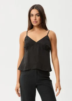 Sets & Co-Ords|Sleeveless<Afends Gemma  - Cupro Cami Top Black