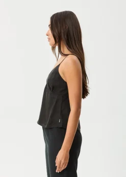 Sets & Co-Ords|Sleeveless<Afends Gemma  - Cupro Cami Top Black