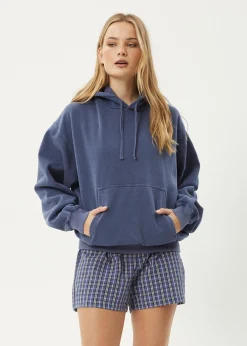 Sweaters & Hoodies|Outerwear<Afends Genesis  - Boxy Hoodie Washed Marlin