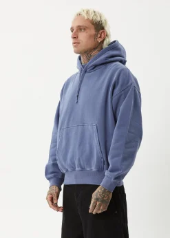 Sweaters & Hoodies|Outerwear<Afends Genesis  - Boxy Hoodie Washed Marlin