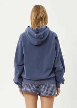 Sweaters & Hoodies|Outerwear<Afends Genesis  - Boxy Hoodie Washed Marlin