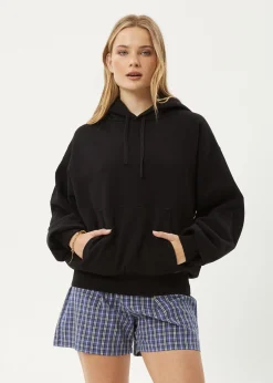 Sweaters & Hoodies|Outerwear<Afends Genesis  - Boxy Hoodie Black