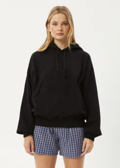 Sweaters & Hoodies|Outerwear<Afends Genesis  - Boxy Hoodie Black