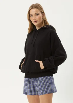 Sweaters & Hoodies|Outerwear<Afends Genesis  - Boxy Hoodie Black