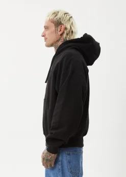 Sweaters & Hoodies|Outerwear<Afends Genesis  - Boxy Hoodie Black