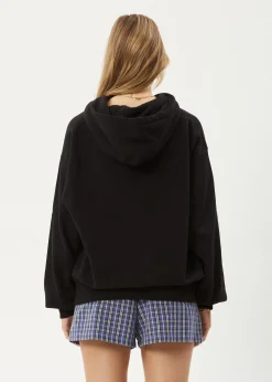 Sweaters & Hoodies|Outerwear<Afends Genesis  - Boxy Hoodie Black