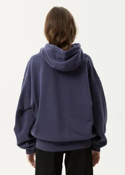 Sweaters & Hoodies|Outerwear<Afends Genesis  - Boxy Hoodie Washed Deep Sea