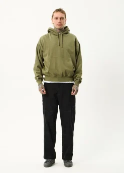Sweaters & Hoodies|Outerwear<Afends Genesis  - Boxy Hoodie Military