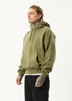 Sweaters & Hoodies|Outerwear<Afends Genesis  - Boxy Hoodie Military