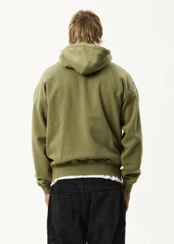 Sweaters & Hoodies|Outerwear<Afends Genesis  - Boxy Hoodie Military