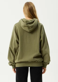 Sweaters & Hoodies|Outerwear<Afends Genesis  - Boxy Hoodie Military
