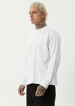 Long Sleeve<Afends Genesis  - Boxy Long Sleeve Tee White