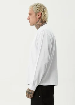 Long Sleeve<Afends Genesis  - Boxy Long Sleeve Tee White