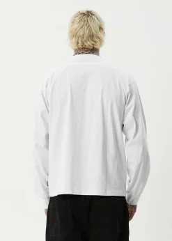 Long Sleeve<Afends Genesis  - Boxy Long Sleeve Tee White