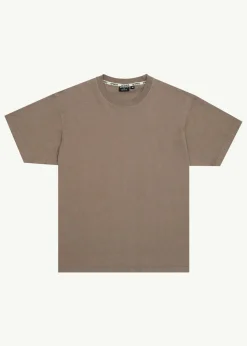 Tees & Shirts|T-Shirts<Afends Genesis  - Heavyweight Boxy Tee Fossil