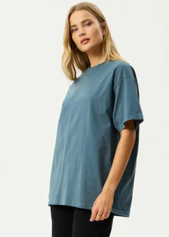 T-Shirts|Tees & Shirts<Afends Genesis - Heavyweight Boxy Tee Fuel