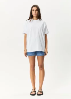 T-Shirts|Tees & Shirts<Afends Genesis  - Heavyweight Boxy Tee White