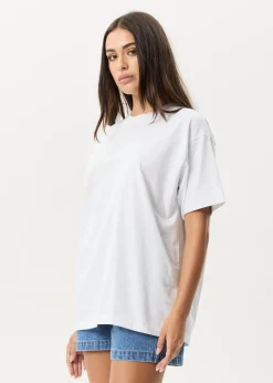 T-Shirts|Tees & Shirts<Afends Genesis  - Heavyweight Boxy Tee White