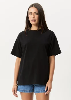 T-Shirts|Tees & Shirts<Afends Genesis  - Heavyweight Boxy Tee Black