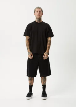 T-Shirts|Tees & Shirts<Afends Genesis  - Heavyweight Boxy Tee Black