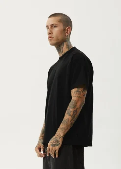 T-Shirts|Tees & Shirts<Afends Genesis  - Heavyweight Boxy Tee Black