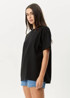 T-Shirts|Tees & Shirts<Afends Genesis  - Heavyweight Boxy Tee Black