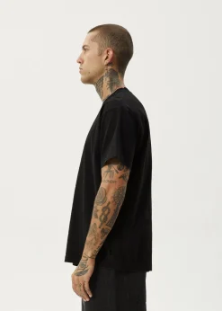 T-Shirts|Tees & Shirts<Afends Genesis  - Heavyweight Boxy Tee Black