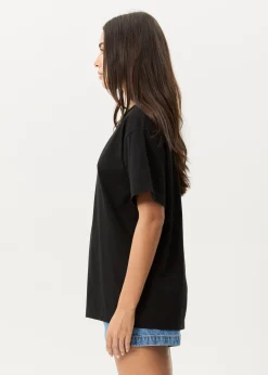 T-Shirts|Tees & Shirts<Afends Genesis  - Heavyweight Boxy Tee Black
