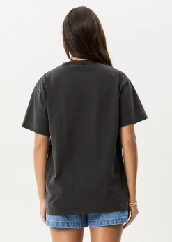 T-Shirts|Tees & Shirts<Afends Genesis  - Heavyweight Boxy Tee Stone Black