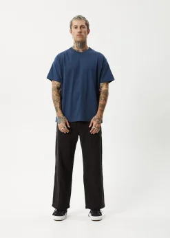 T-Shirts<Afends Genesis  - Heavyweight Boxy Tee Navy