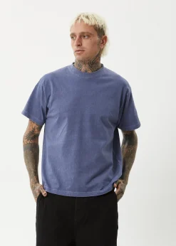 T-Shirts<Afends Genesis  - Heavyweight Boxy Tee Washed Marlin