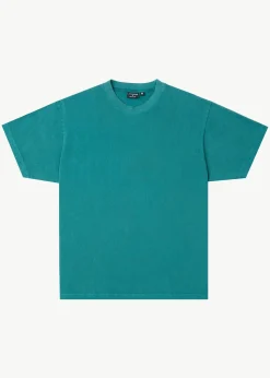 T-Shirts<Afends Genesis  - Heavyweight Boxy Tee Washed Pine