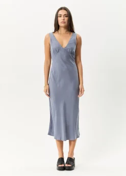 Dresses<Afends Gia  - Cupro Maxi Dress Marlin