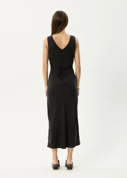 Dresses<Afends Gia  - Cupro Maxi Dress Black