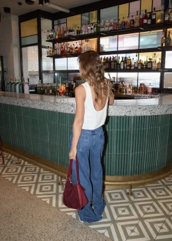 Sleeveless<Afends Gia  - Cupro Top Off White