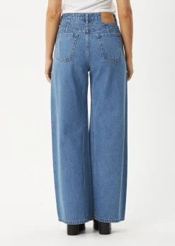 Jeans<Afends Gigi  - Denim Flared Jean Worn Blue