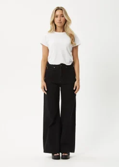 Jeans<Afends Gigi  - Denim Flared Jean Washed Black