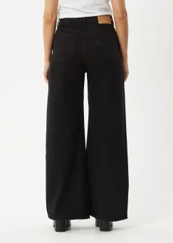 Jeans<Afends Gigi  - Denim Flared Jean Washed Black