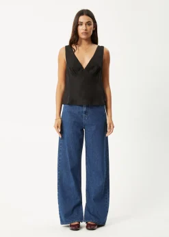 Sets & Co-Ords|Sleeveless<Afends Giselle - Cupro Sleeveless Top Black
