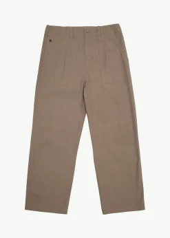Pants<Afends Glider  - Pleated Pant Fossil